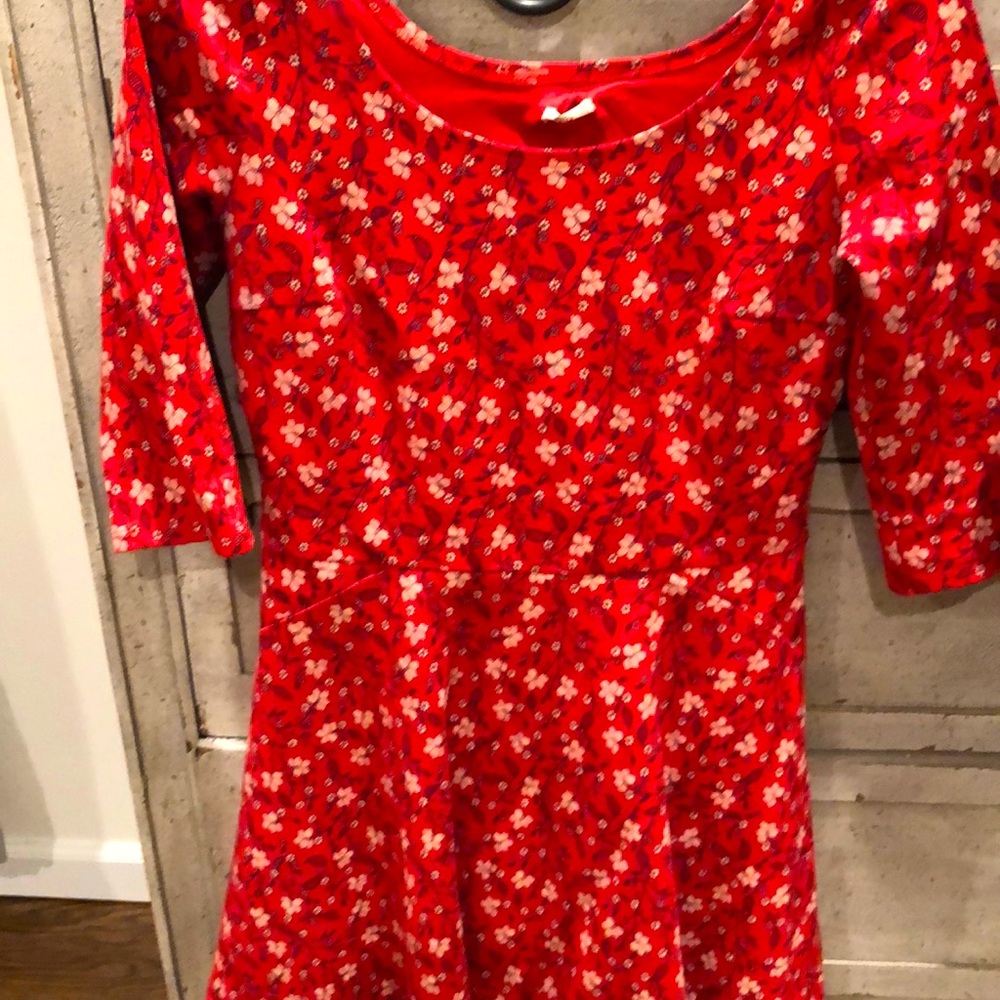 Long sleeved Red dress